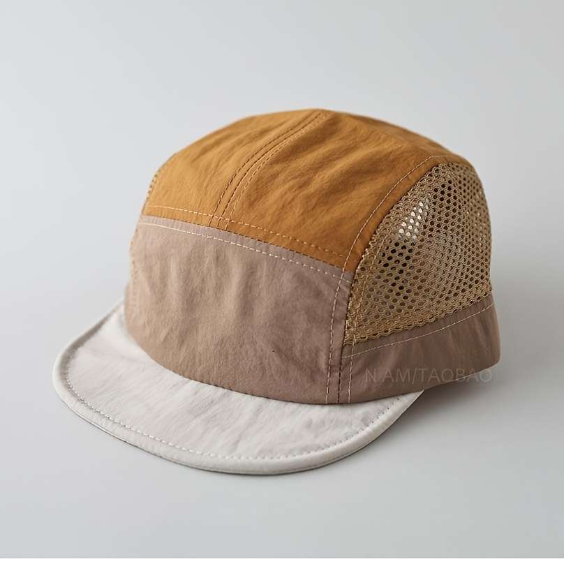 1pc Spring Summer Thin Five-Panel Quick-Dry Mesh Baseball Cap for Men and Women Breathable Casual