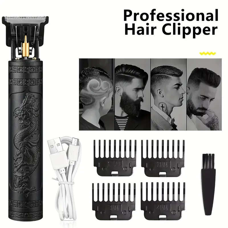 Men's Haircut Rechargeable Shaver Upgraded Dragon - Golden