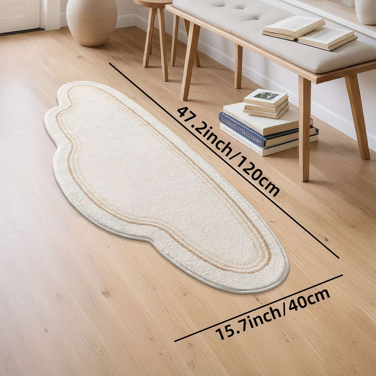 Big White Cloud 15.7x47.2inch 40x120cm Floor Mat
