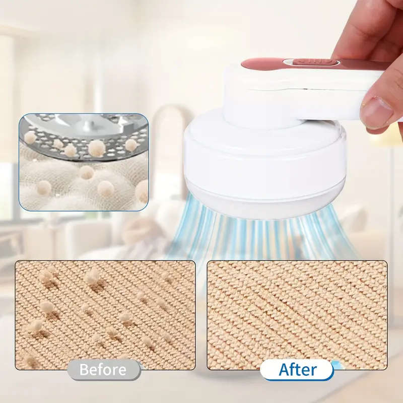 USB Rechargeable Hair Remover with Cleaning Brush