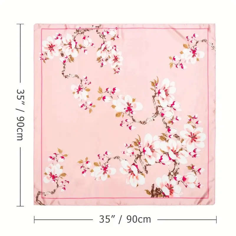 Square Scarf, 90x90cm Size