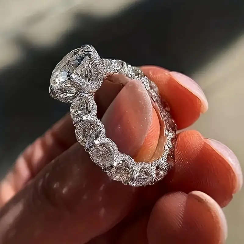 White Cubic Zirconia Ring