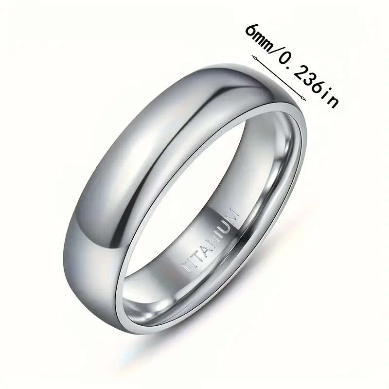Titanium Ring - 6mm Wide