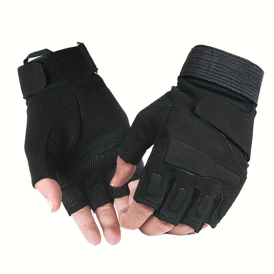 1 Pair Black Warm Gloves