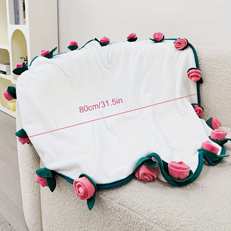 1ps Blanket Color Red size Blanket Diameter 80cm
