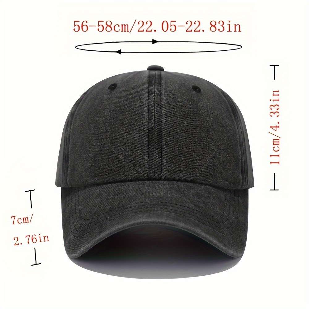 1pc Vintage Washed Cotton Baseball Cap with 3D Cat Print Adjustable Stretch Fit Lightweight All-S