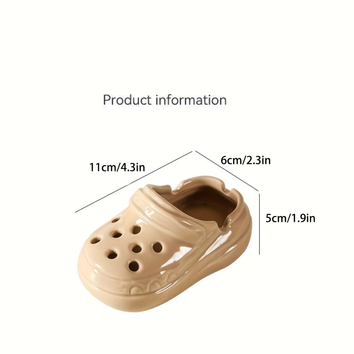 1pc Creative Ceramic Slippers Ashtray Fashionable Home Decor Practical and Gift