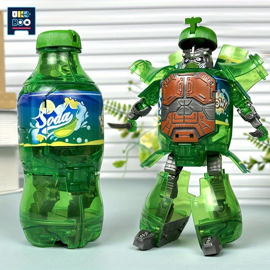 1pc Two-Form Transforming Robot Figures Adjustable Hand Joints Ideal for Creative Play Collectors