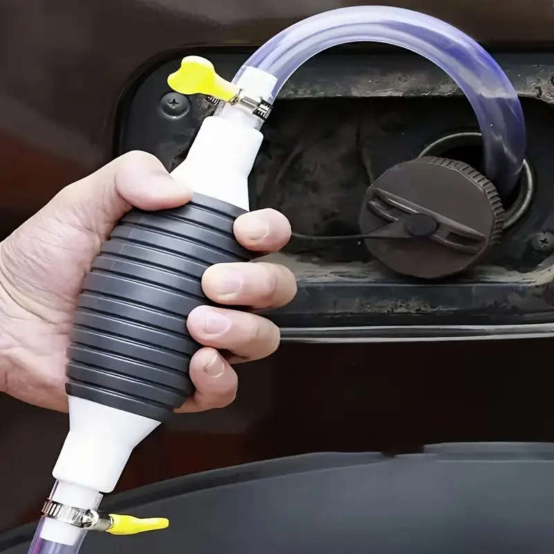 1Set Manual Bulb Rubber Fuel Pump 1 Airbag 2 Buckles Without Hose