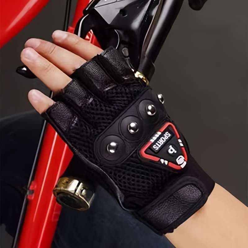 1 Pair Black One Size Outdoor Sports Gloves