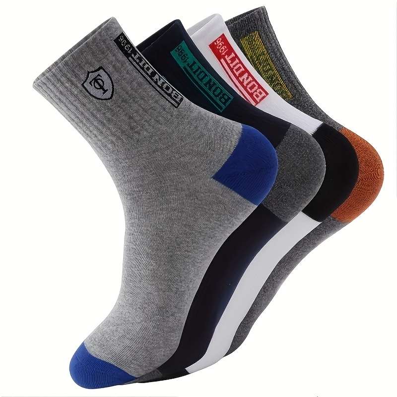 5 Pairs Mixed Color One Size High Elastic Socks