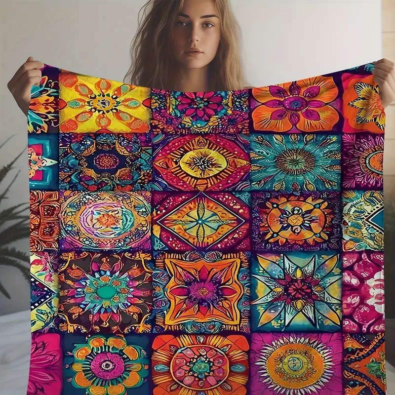 1 Bohemian Patchwork Blanket 75CM*105CM