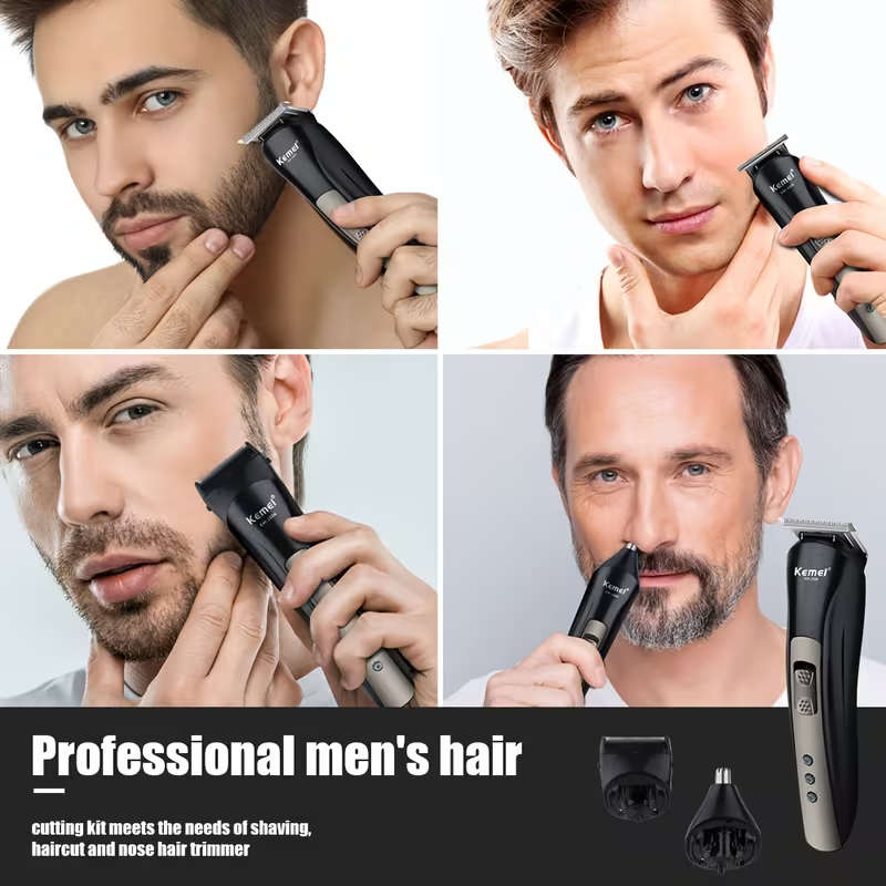 Kemei 3 in 1 Rechargeable Men's Grooming Kit