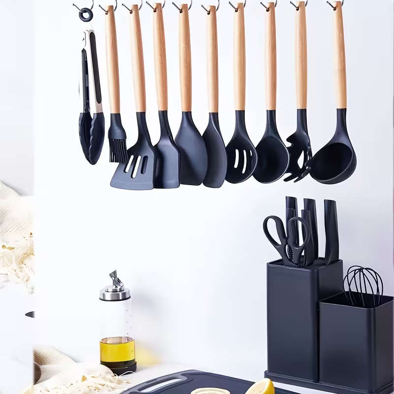 19pc Silicone Kitchen Mini Utensil Set