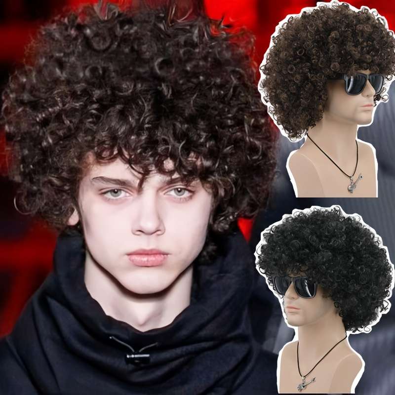 1Pc Coffee Color 10.16cm Fashion Design Wig