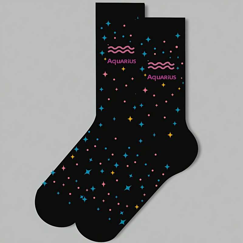 1 Pair Virgo  One Size Socks