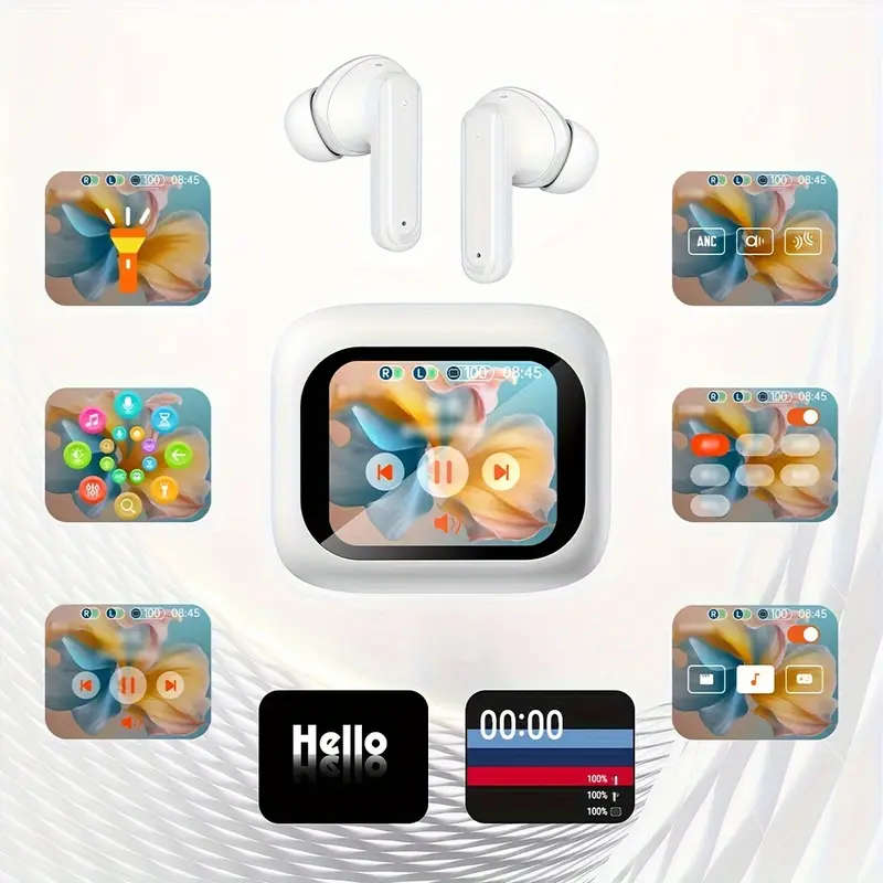 Smart LCD Touch Screen Headphones