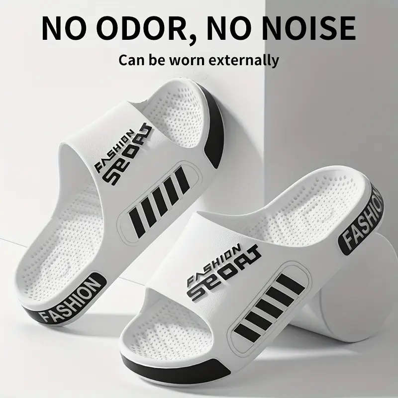 A Pair Of Unisex Stylish Sports Slippers In Blue 6.5-7