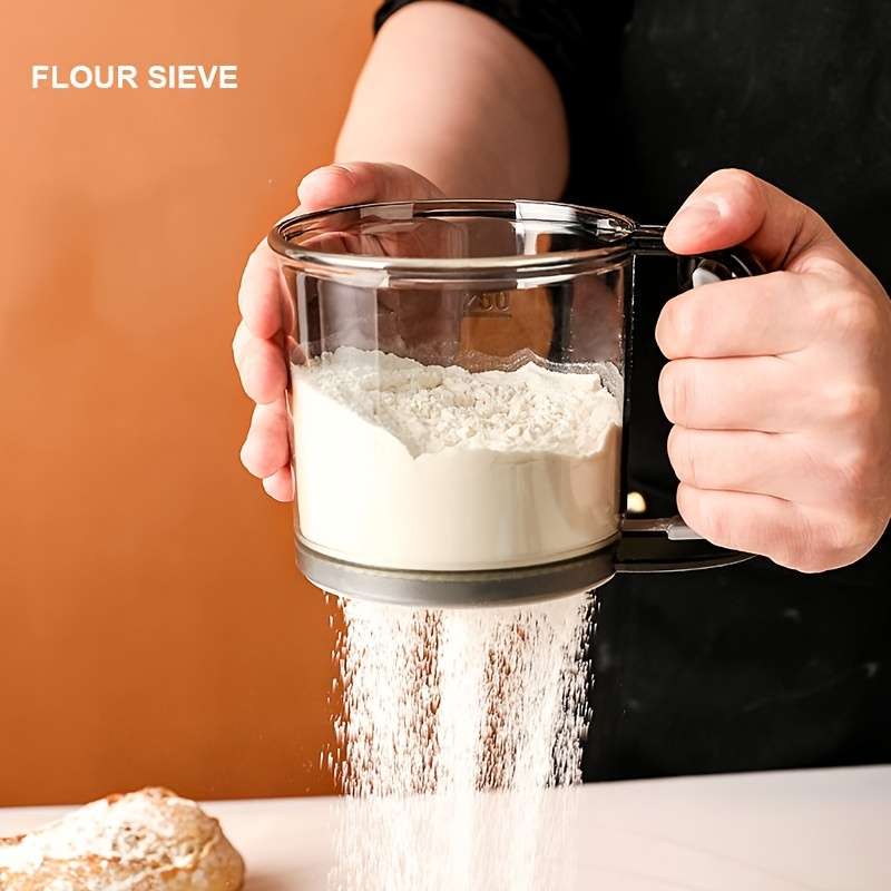 1pc Stainless Steel Flour Sifter Essential Baking Tool for Christmas Kitchen Use Durable Mesh