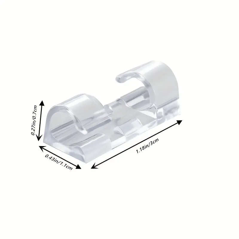 100 Self-Adhesive Wire Clips