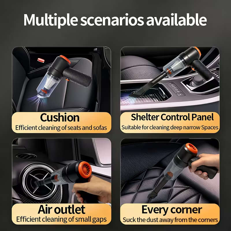 2 in 1 Cordless Handheld Vacuum Cleaner - Air Blowing and Dust Suction