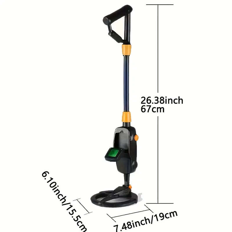 Adjustable Sensitivity Metal Detector with LCD Display