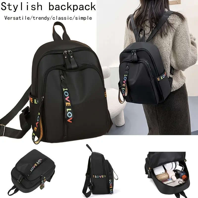 1pc Large Capacity Backpack for High School and Junior High Students Lightweight Travel Computer Bag