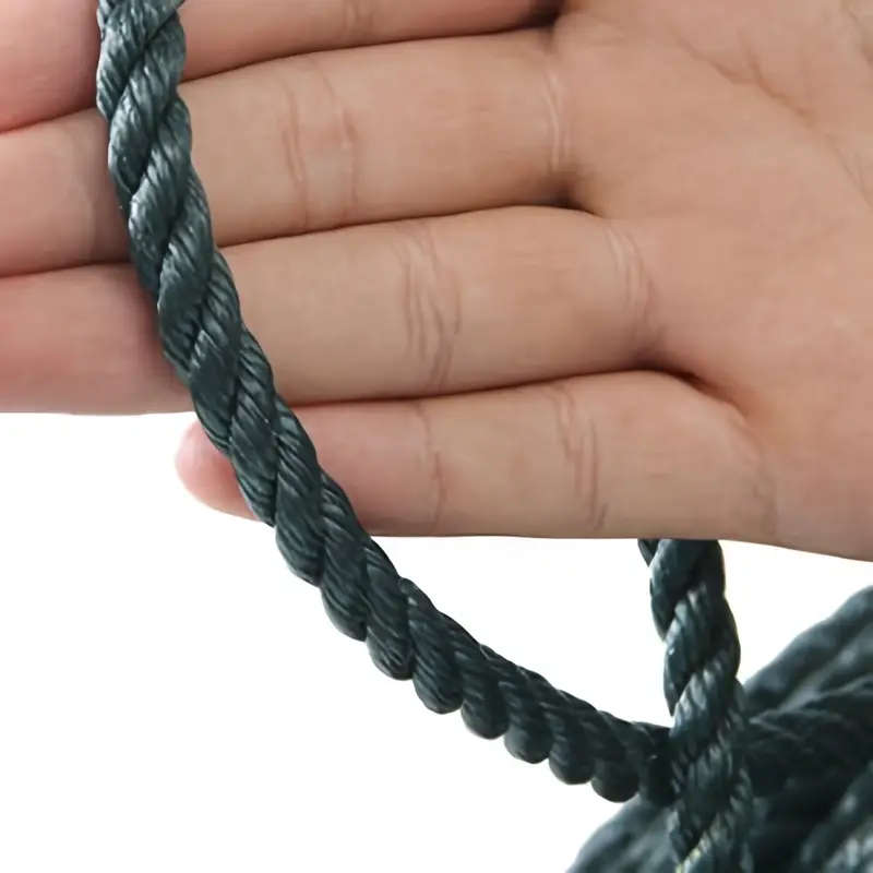 Durable 6mm Black Polyethylene Rope 30m