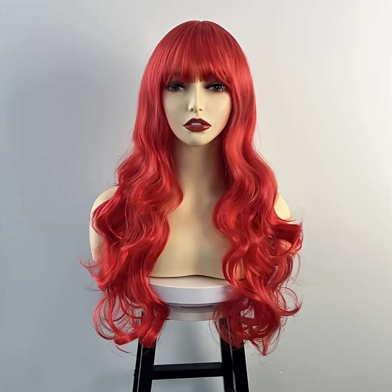 Rose Red 50.8cm Fashion Design Wig