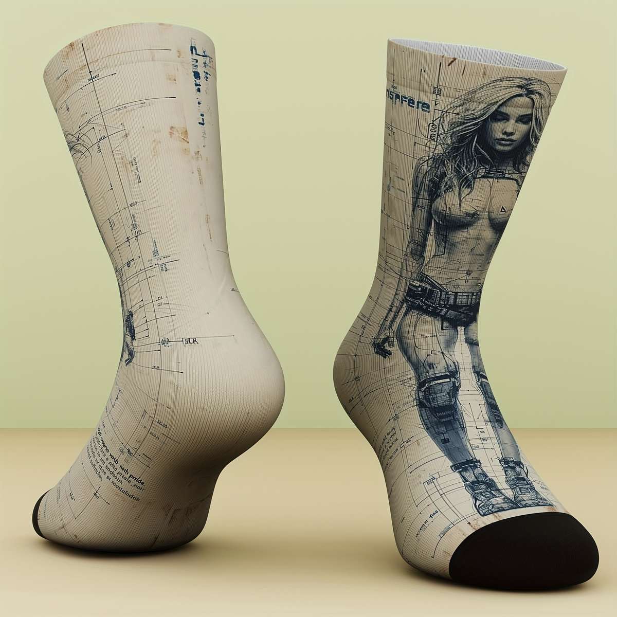 1 Pair Multicolor One Size Socks