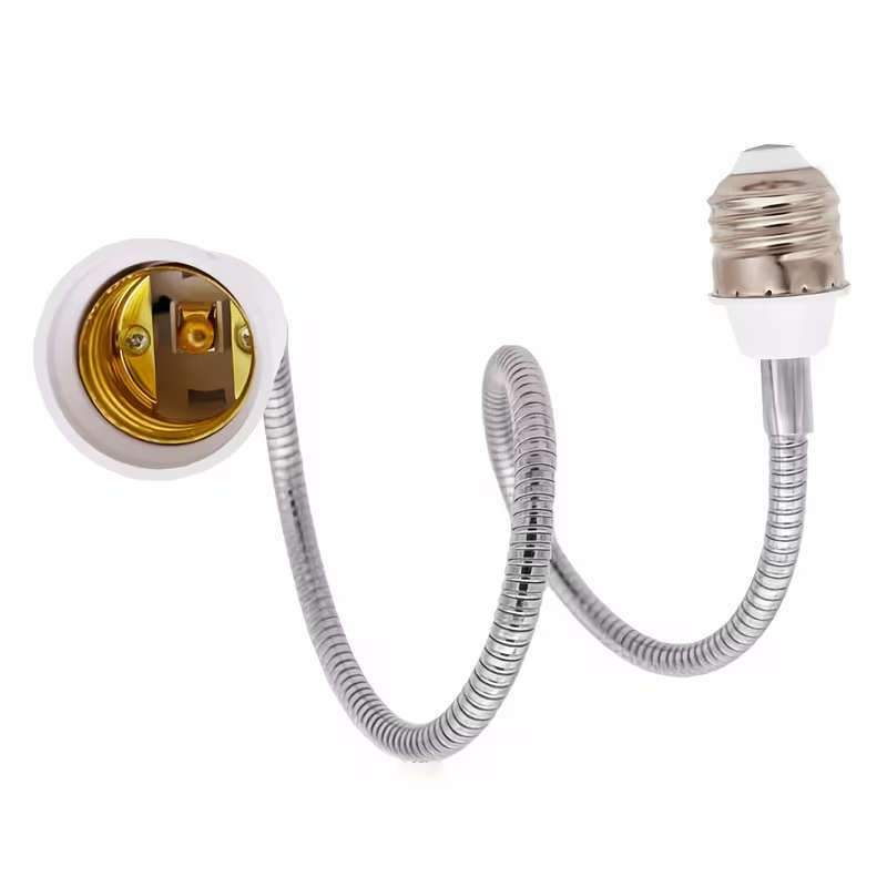 E27 To E27 Flexible Extension Socket Adjustable LED Lamp Holder 60cm