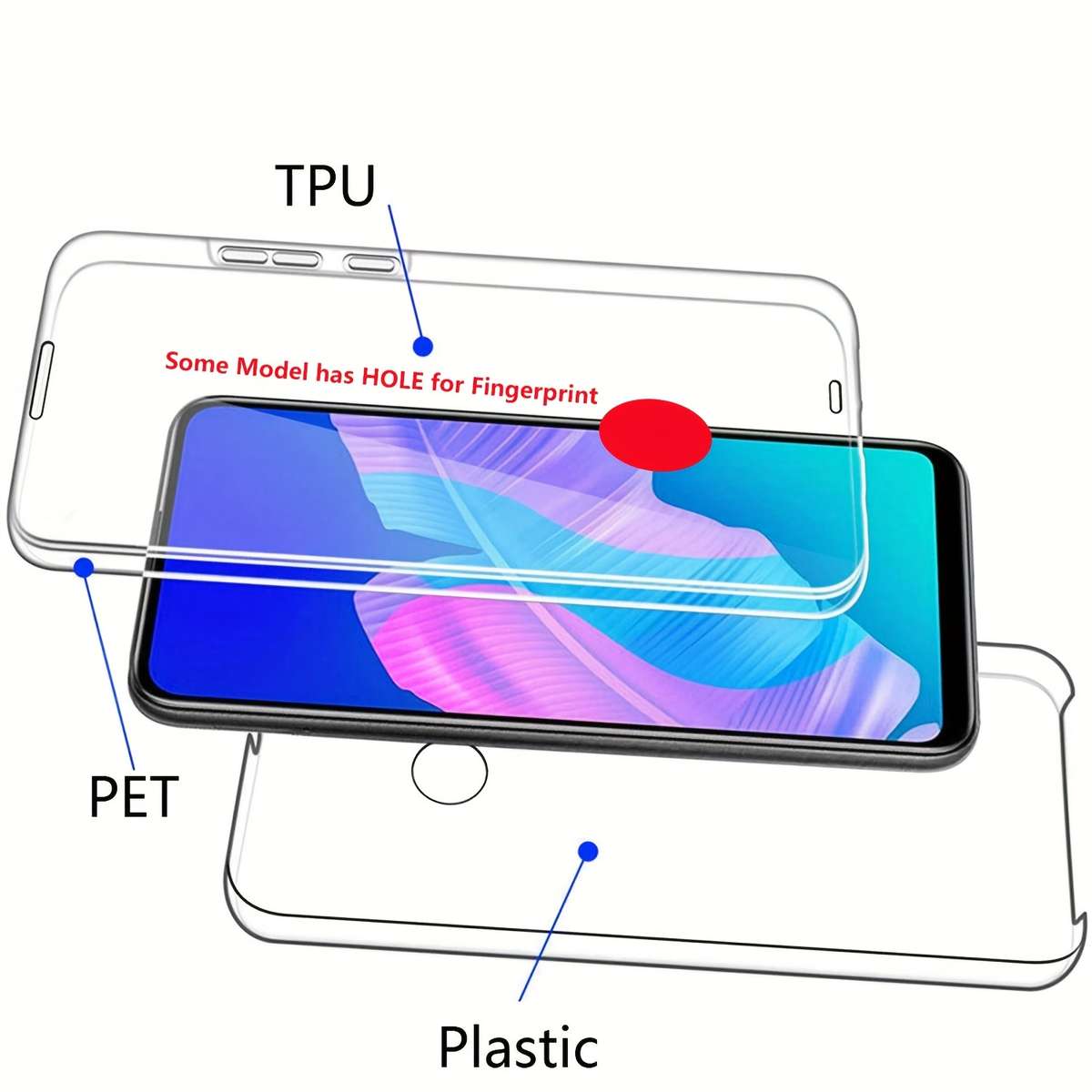 1pc Transparent For Samsung Galaxy S24 FE Phone Cases