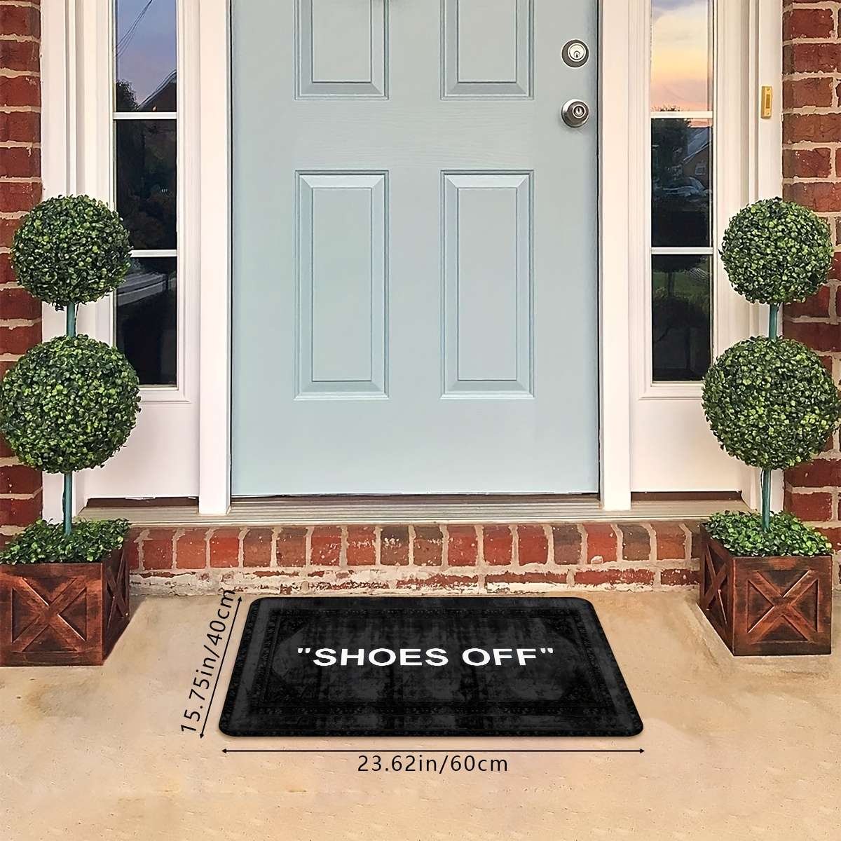 1Pc Back 19.69x31.50inch 50x80cm Floor Mat