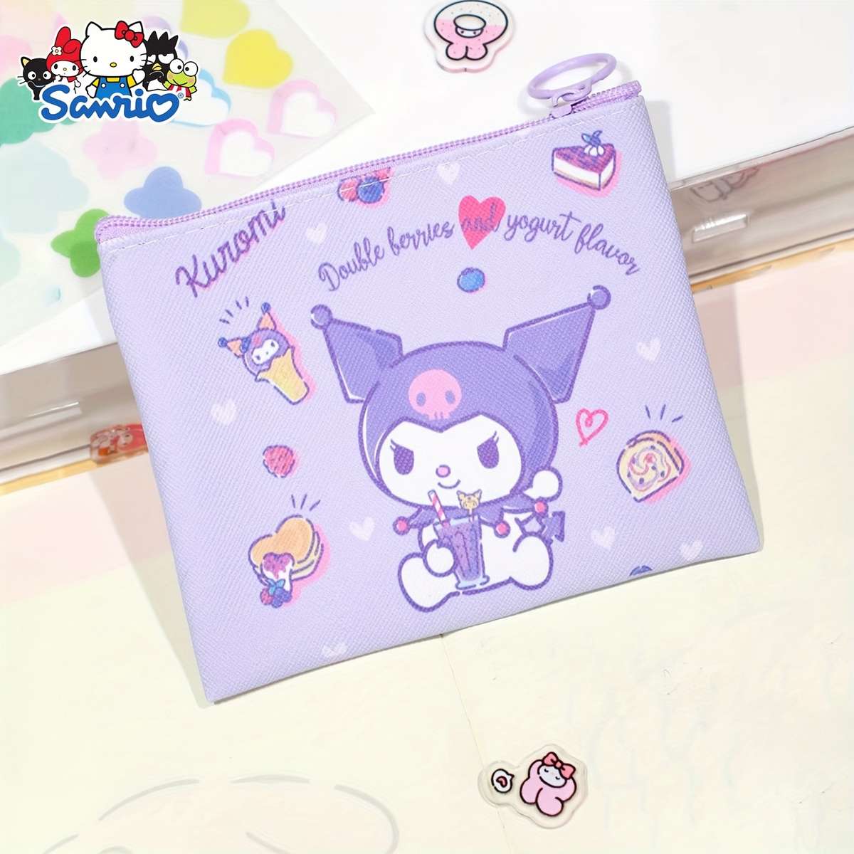 1pc Sanrio Hello Kitty Kuromi Melody Coin Purse Cute Coin Bag Women's Wallet Mini Bag