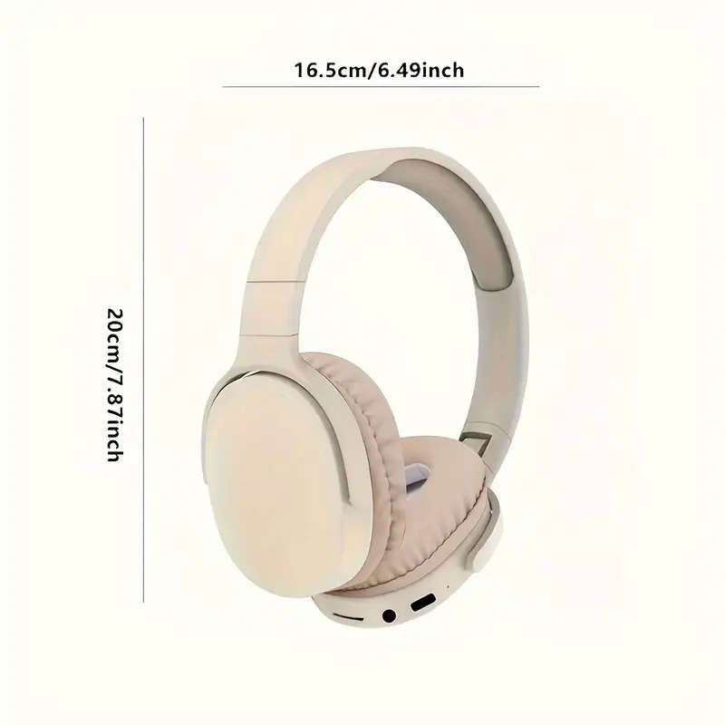 Over-Ear Wireless Headphones With Active Noise Cancellation And Built-In Microphone