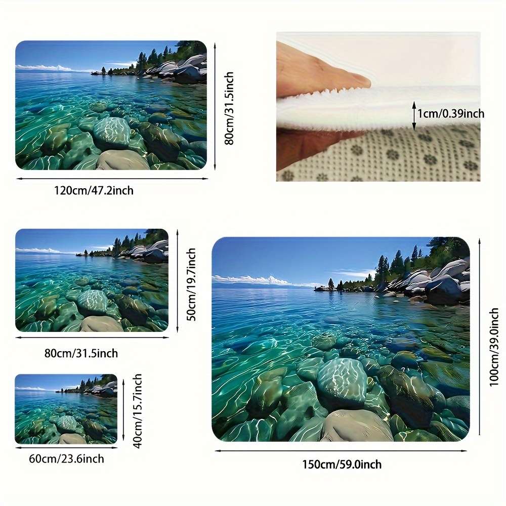 1Pc 40cx60cm Floor Mat