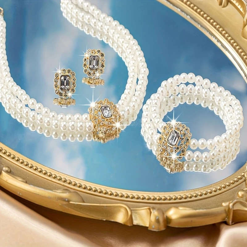 Imitation Pearl Necklace Jewelry