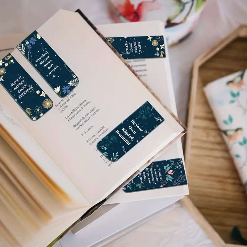 1pc Vibrant Inspirational Graffiti Magnetic Bookmarks