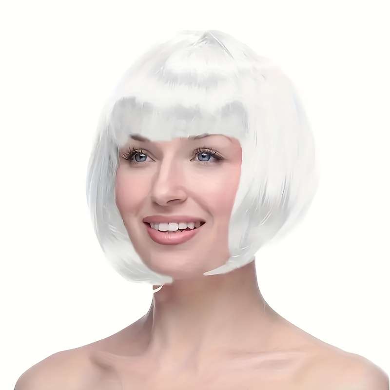 1Pc White Fashion Design Wig
