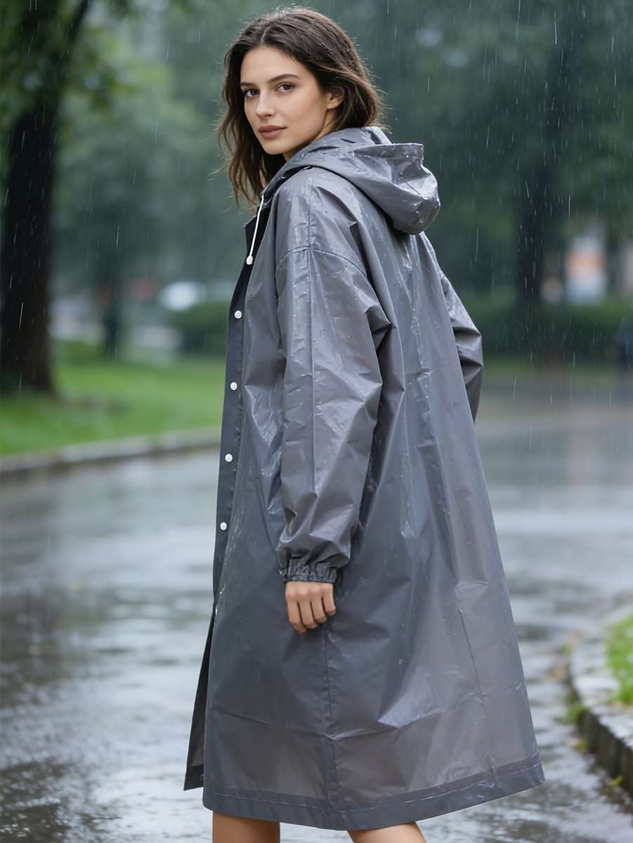 Raincoat Grey Size Asian Onesize