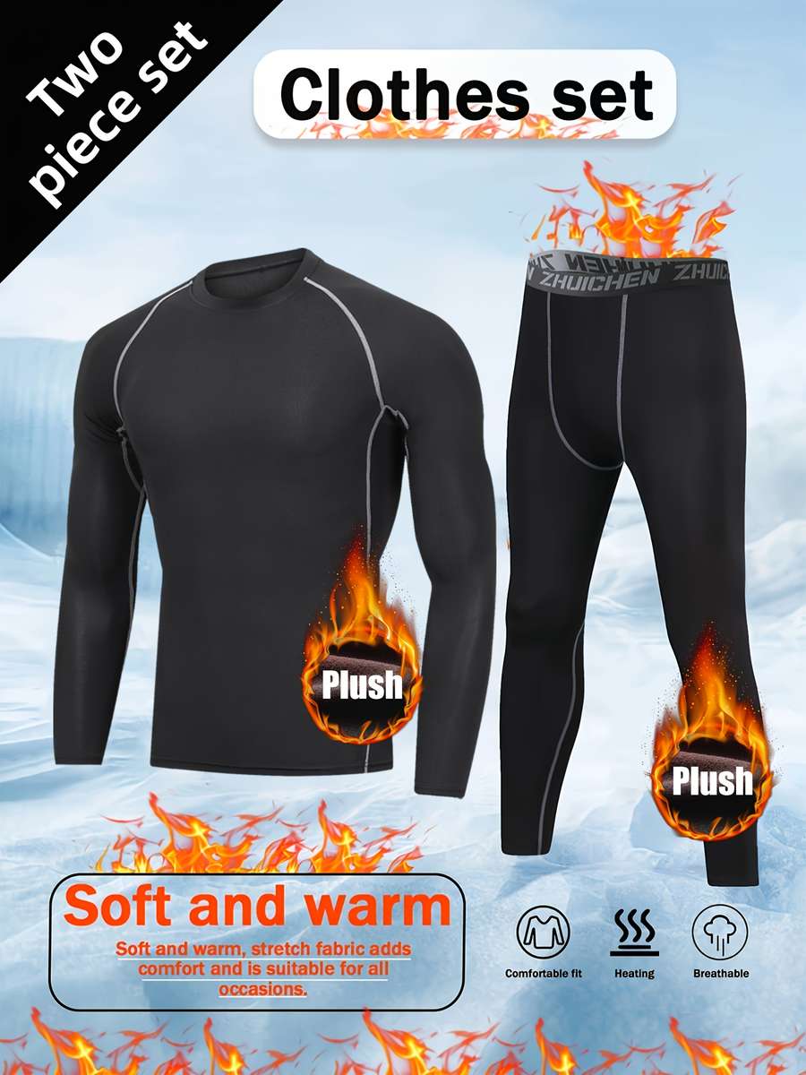Thermal Underwear Color Space Black Sizexxl