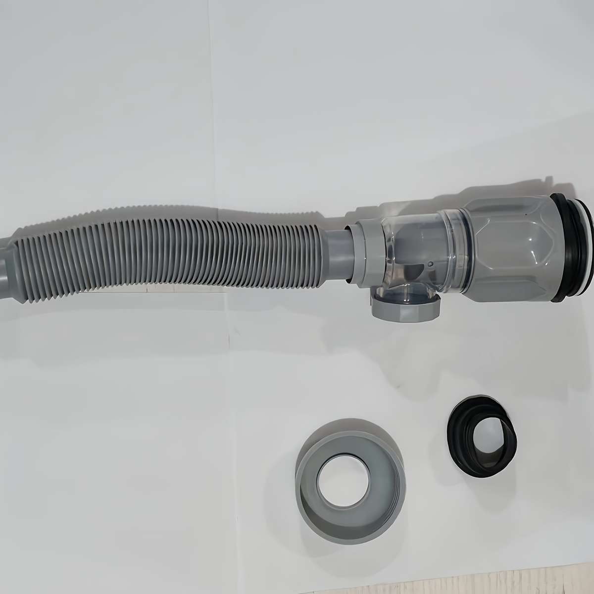 1pc FlexiDrain Stainless Steel ABS Sink Drain Pipe Flexible Space-Saving Design Tool-Free