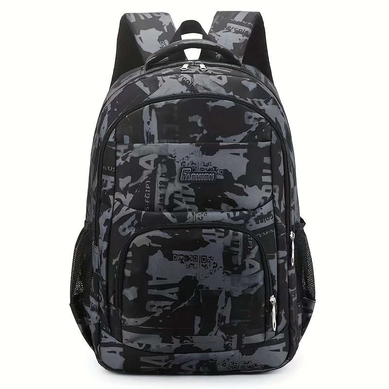 1pc Multifunctional Large Capacity Casual Daypack with Adjustable Straps Lightweight Breathable