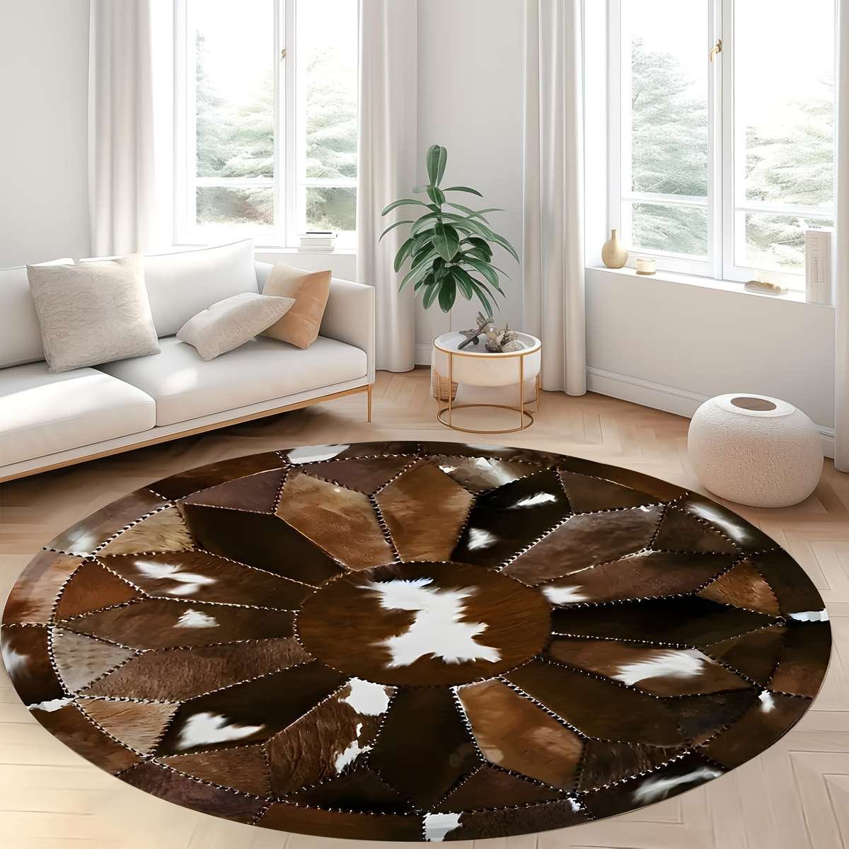 1Pc 100.0x100.0cm Floor Mat