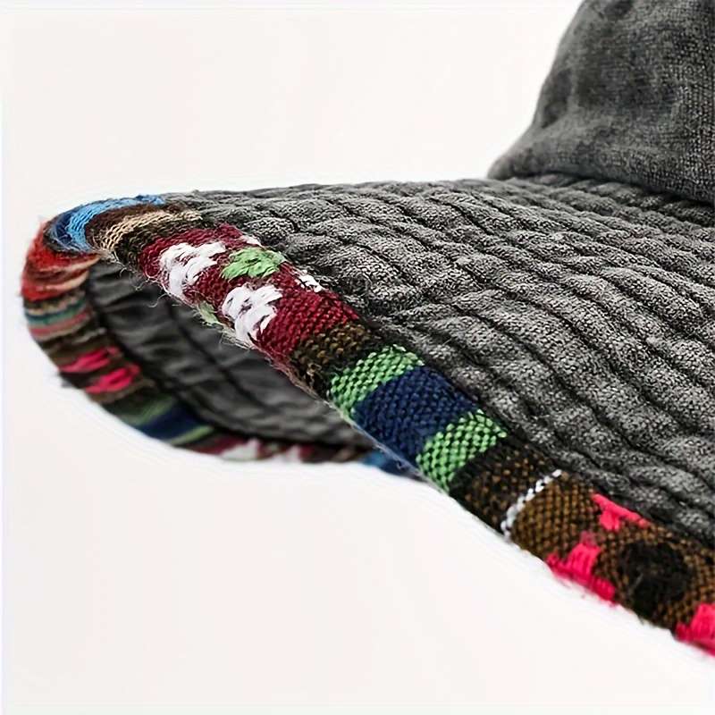 Vintage Colorful Brim Boonie Hat