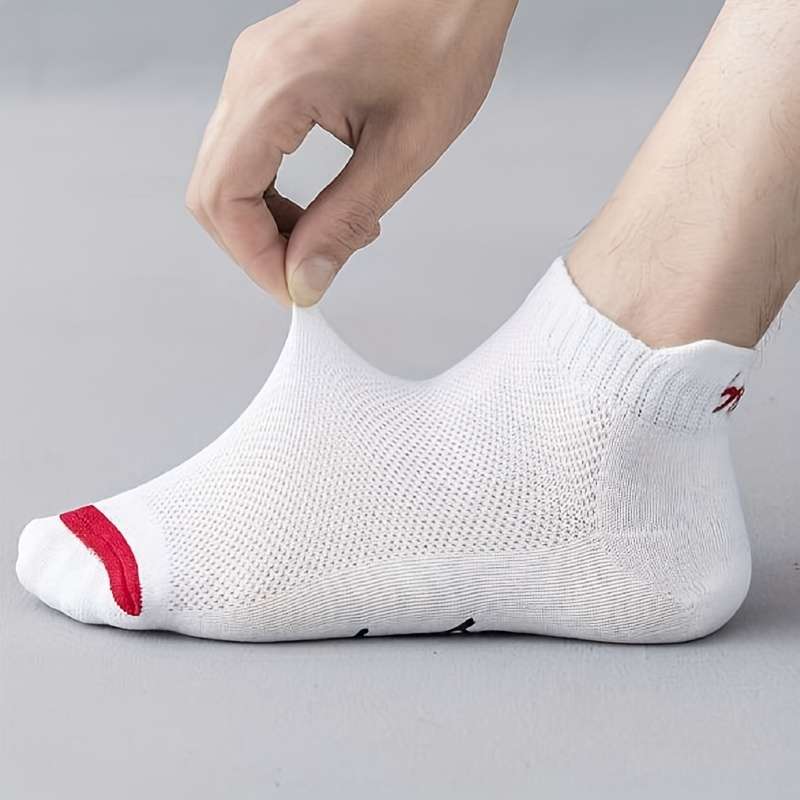 5 Pairs Of Mixed Colors One Size High Elastic Socks