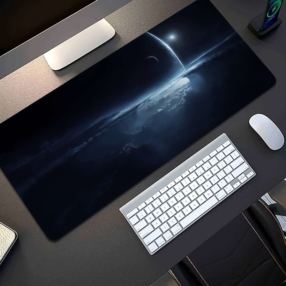 30x60cm Space Planet Mouse Pad Soft Rubber Base Washable Non-Slip Desk Mat
