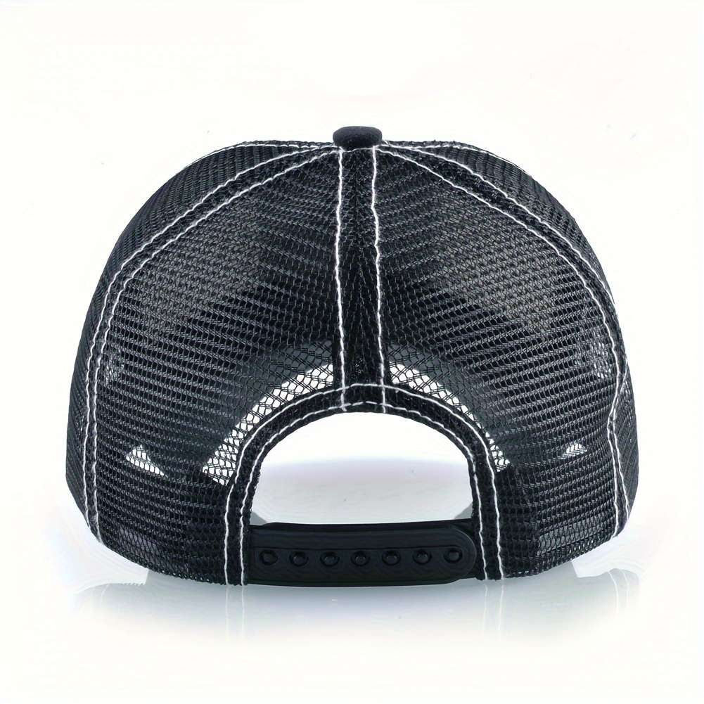 Unisex Adjustable Baseball Cap with Panda Bamboo Embroidery Breathable Mesh Back Olive G