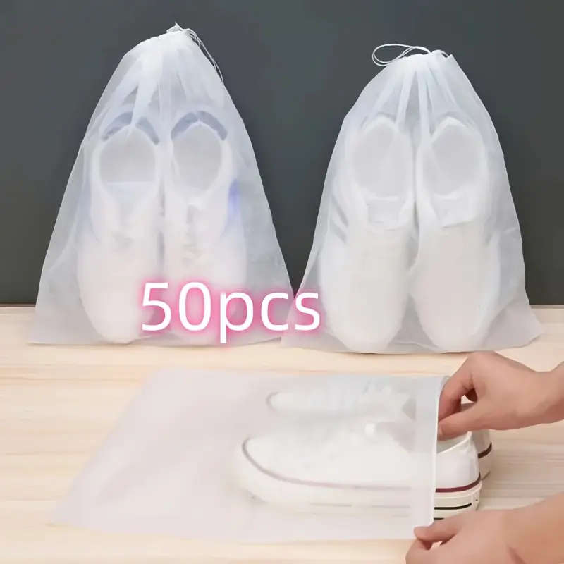 50-Piece Portable Shoe Organizer Bags