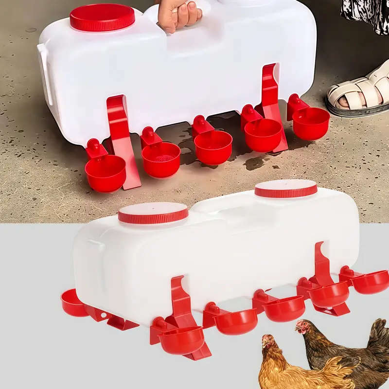Durable Plastic Poultry Waterer Dispenser
